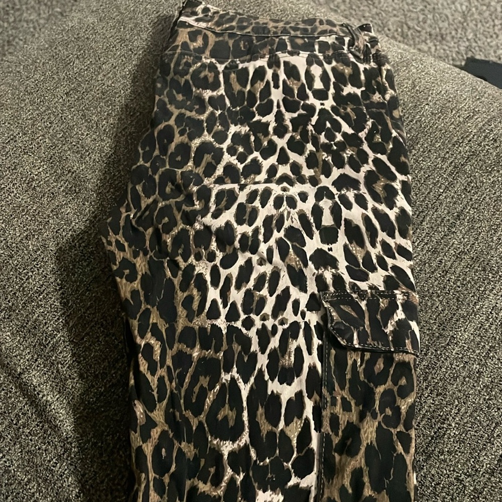 Ashley Mason cheetah print skinny jeans